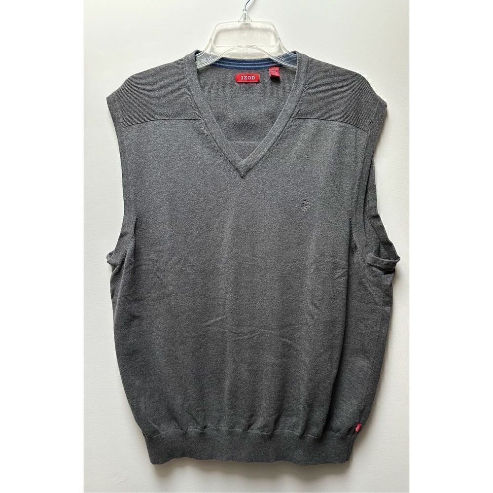 Izod men’s gray sweater vest size XL TG. #28-0730